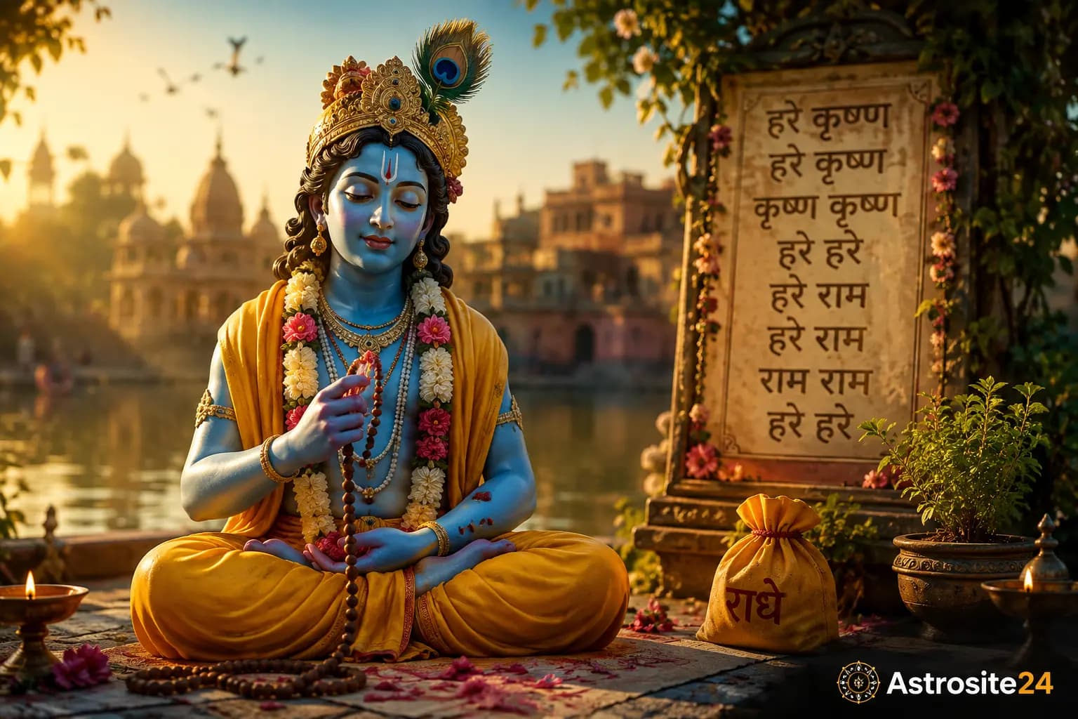 Krishna Naam Jaap Seva at Banke Bihari