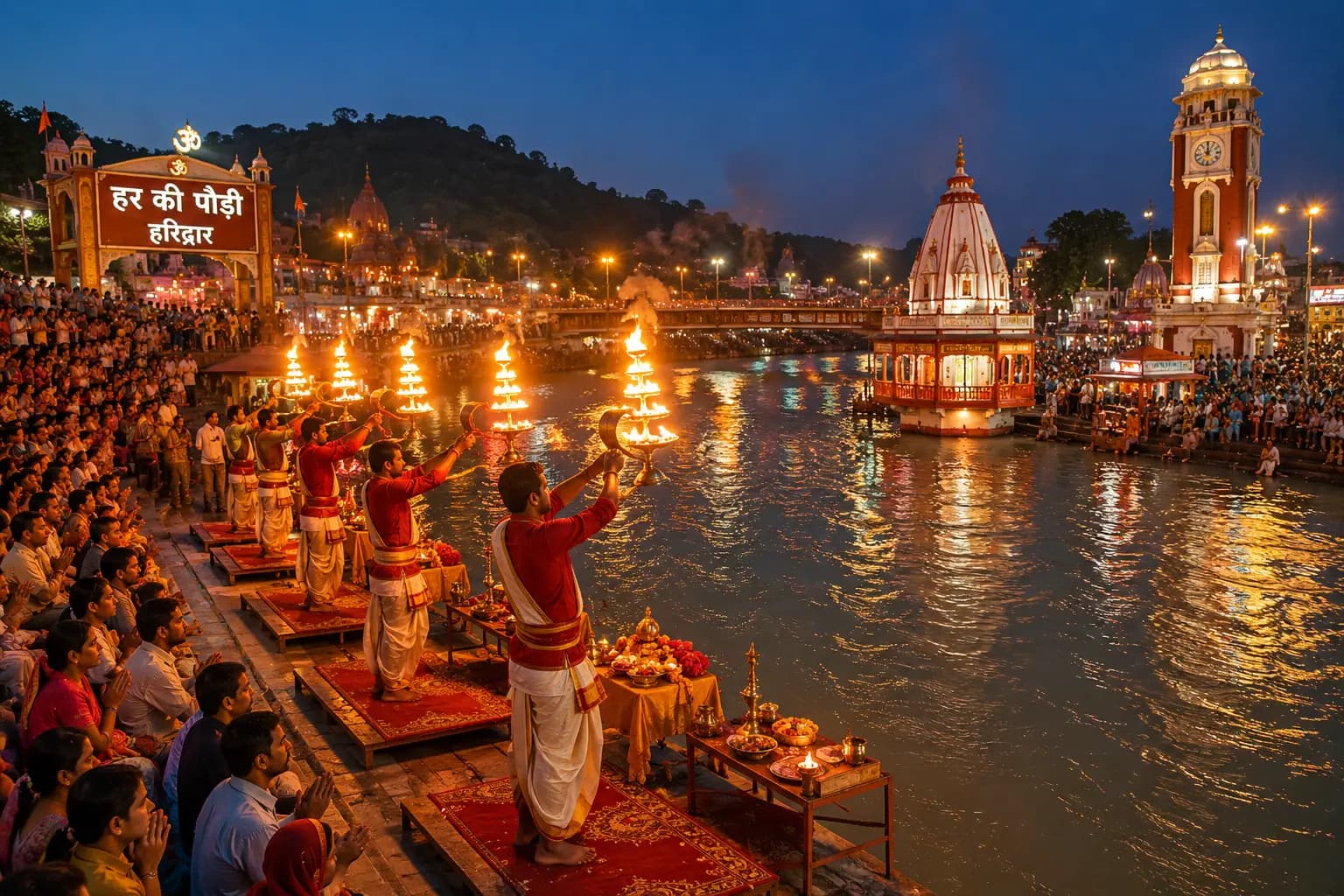 Haridwar Ganga Aarti Seva at Har Ki Pauri
