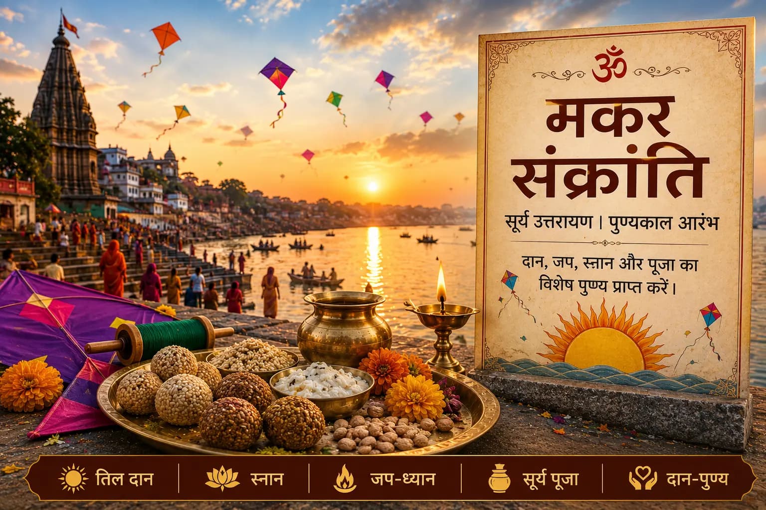Makar Sankranti Puja at Dasawamedh Ghat